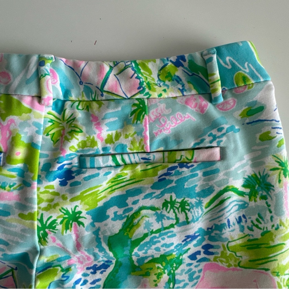 Lilly Pulitzer Women's Beaumont Honda Classic French Toile Golf Shorts Sz 2 - Picture 9 of 9